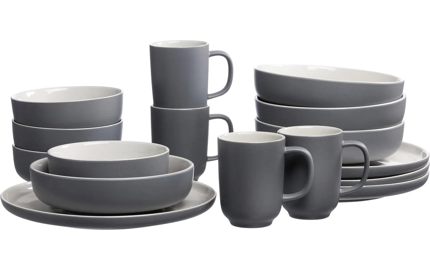 Ritzenhoff & Breker Speise-Service Jasper 16-teilig, Grau