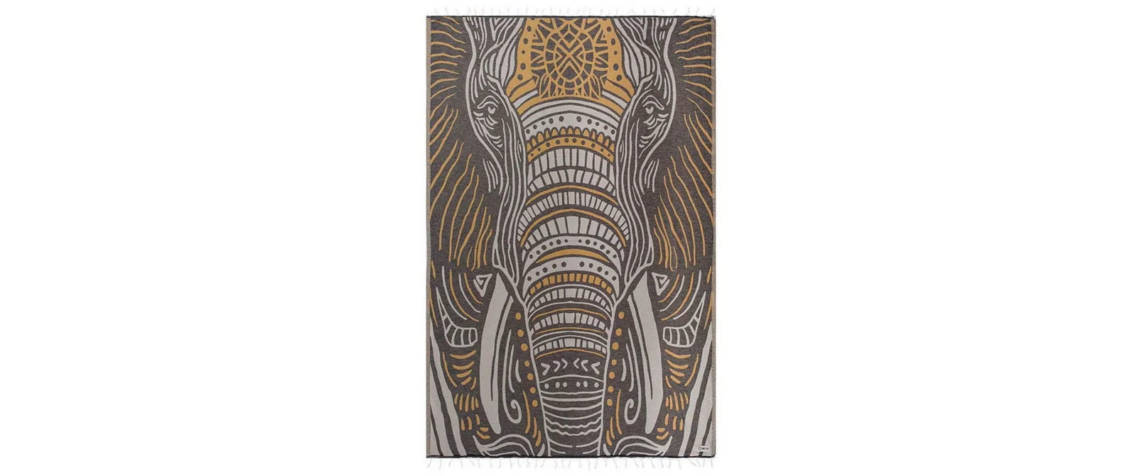 Haushaltsware Thunder the Elephant Bio-Baumwolle Braun 130 x 180 cm