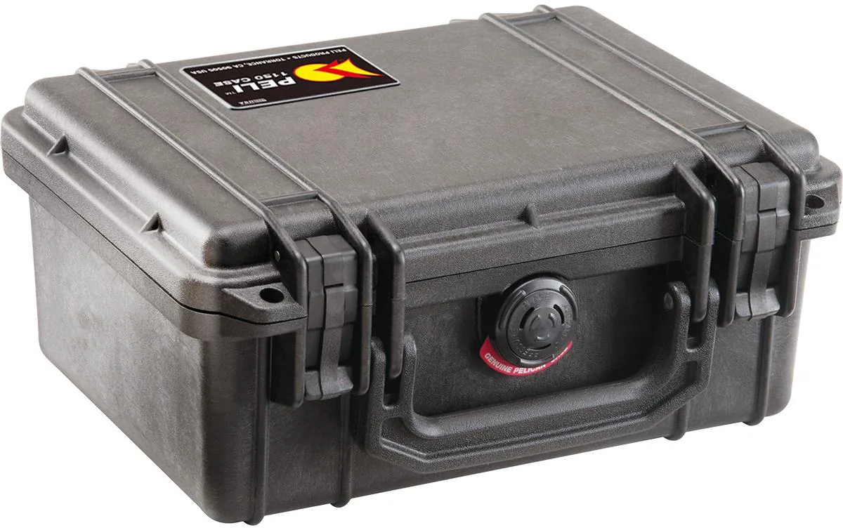 Peli Schutzkoffer 1150 mit Schaumstoffeinlage, Schwarz
