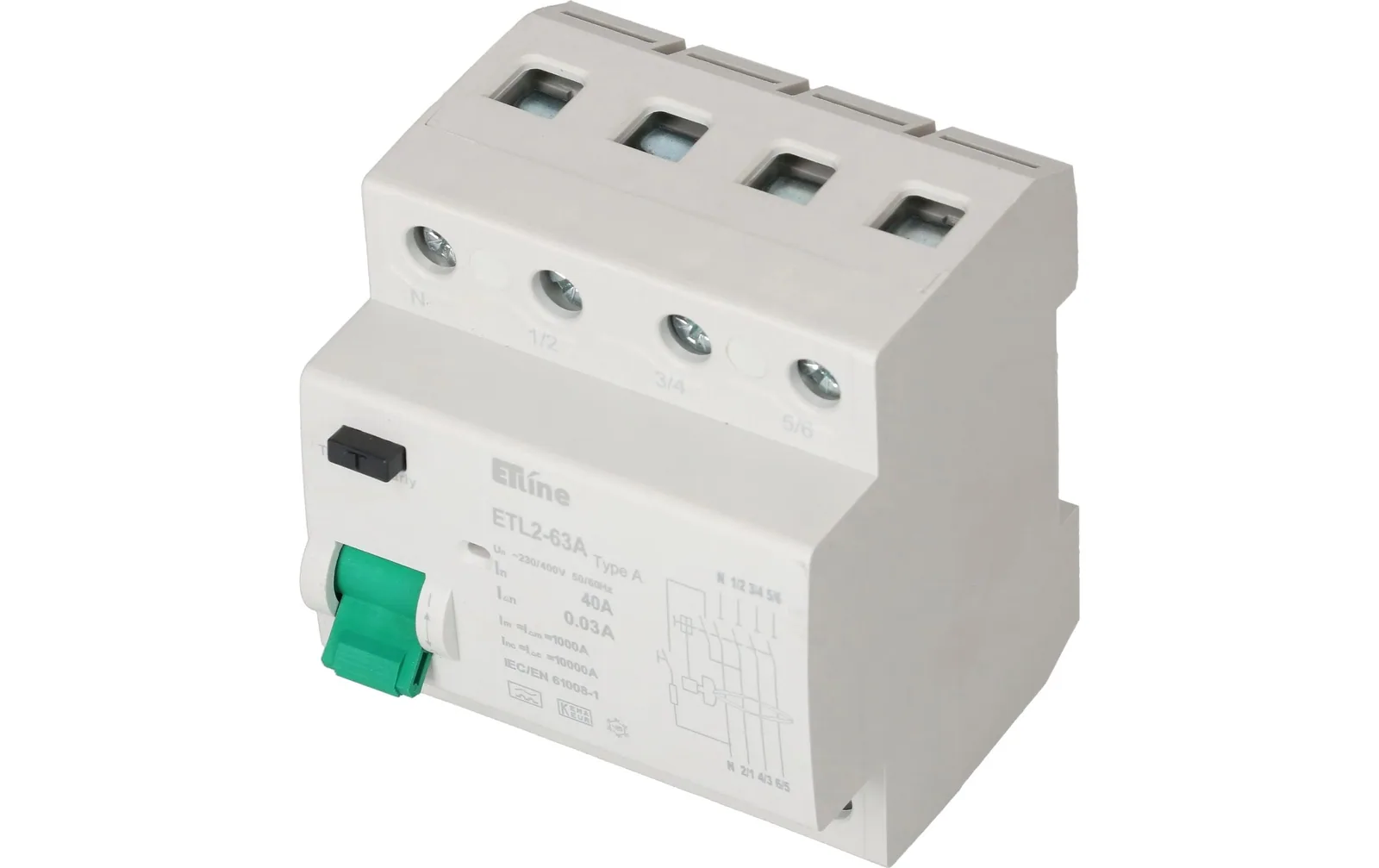 Max Hauri Build FI Schalter 3P+N 40 A