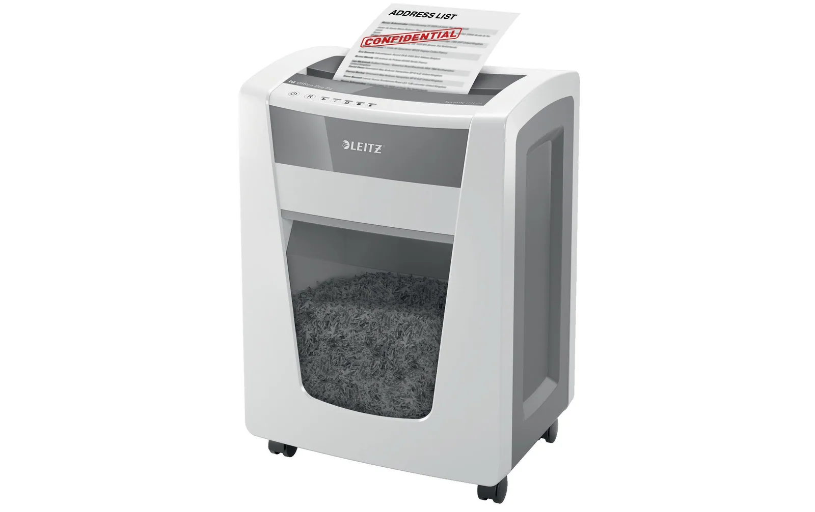 Leitz Bürogeräte Aktenvernichter IQ Office Pro, P-4, bis zu 20 Blatt