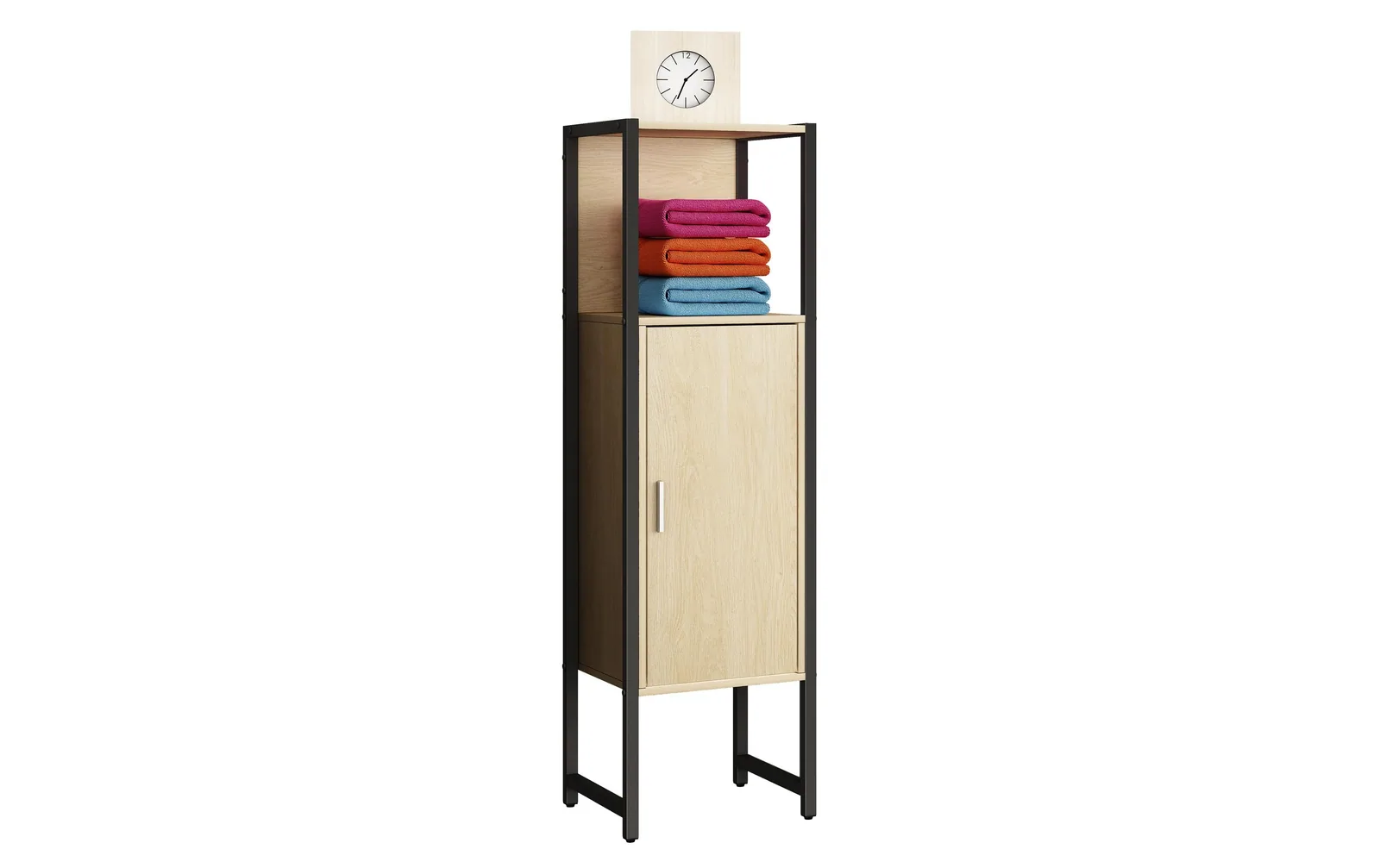 VCM Badezimmerregal Edino 33 x 114 cm, Braun