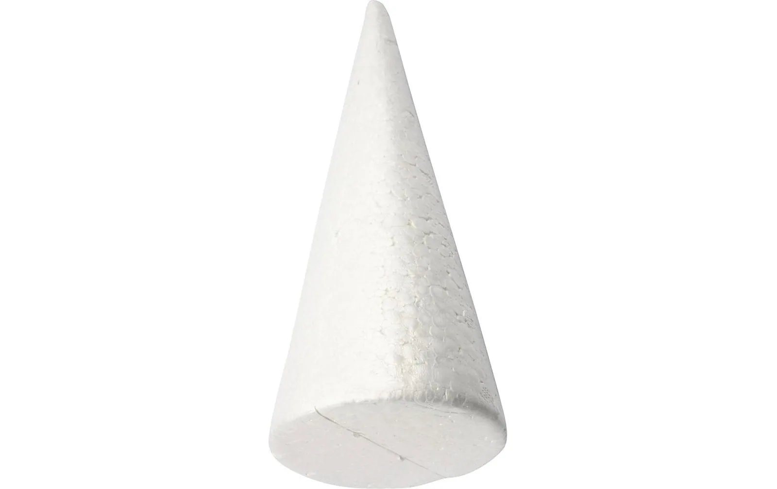 Creativ Company Styropor-Kegel 1 Stück, 25 cm, Weiss