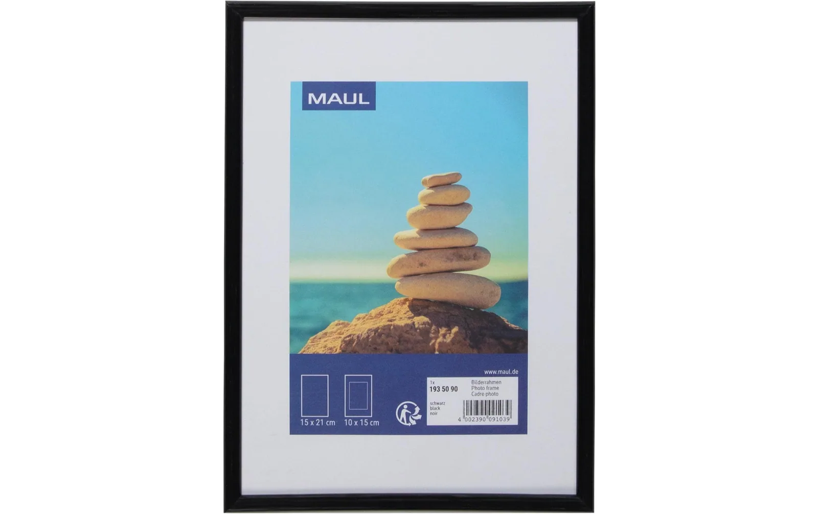 Maul Bilderrahmen MAULart Schwarz, 15 x 20 cm