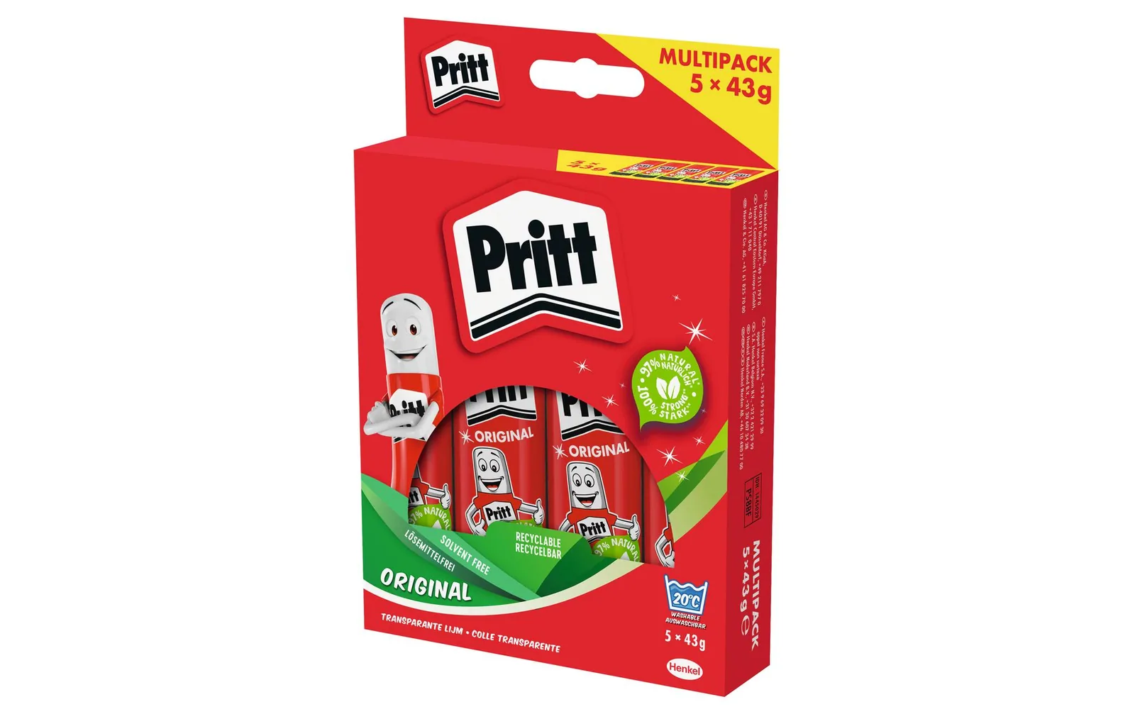 Pritt Klebestift-Set 43 g, 5 Stück