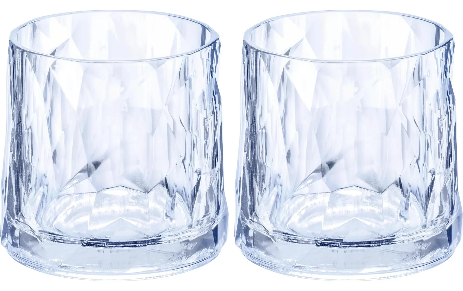 Koziol Trinkglas Club No. 2 250 ml, 2 Stück, Blau