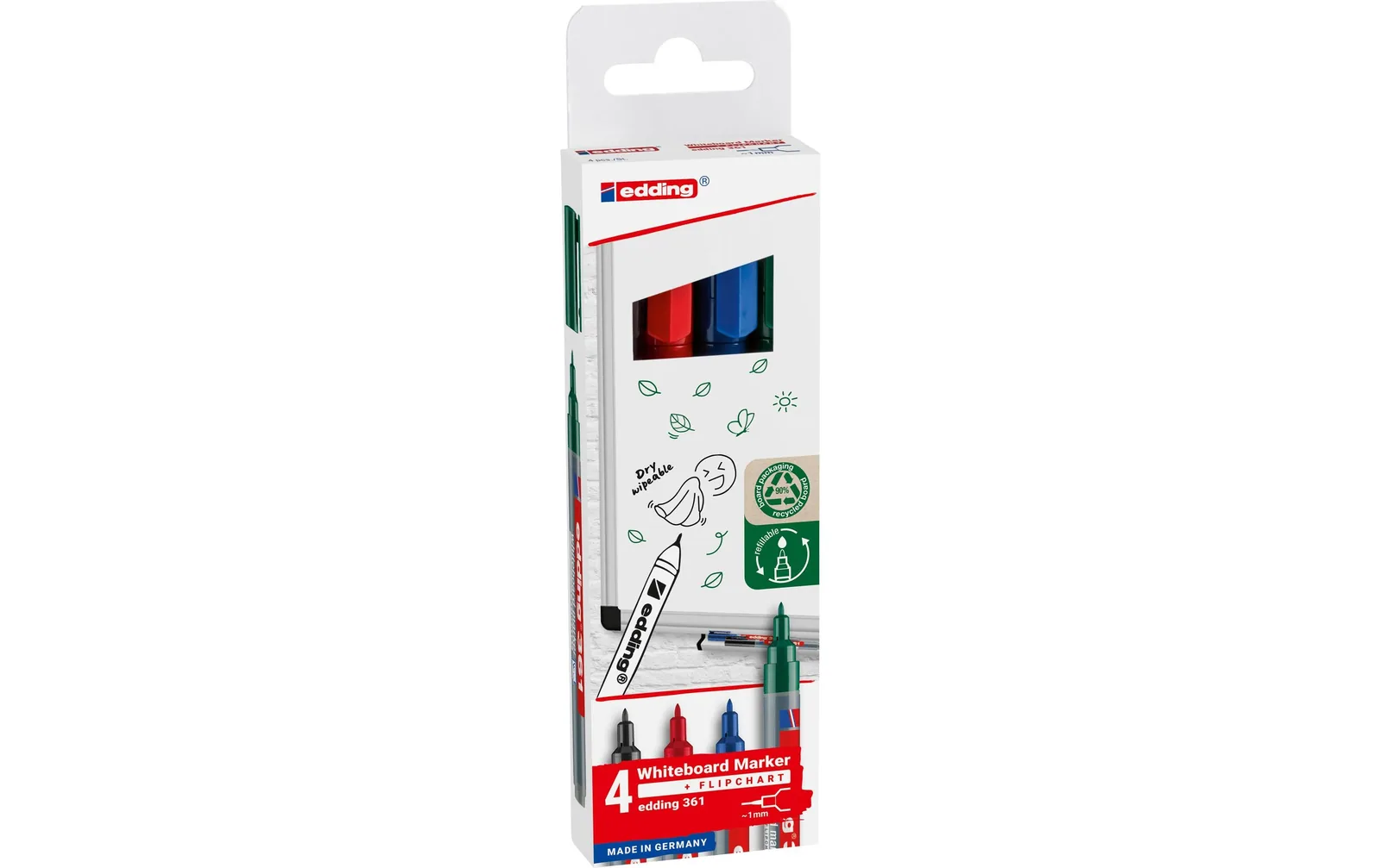 edding Whiteboard-Marker 361, 4 Stück