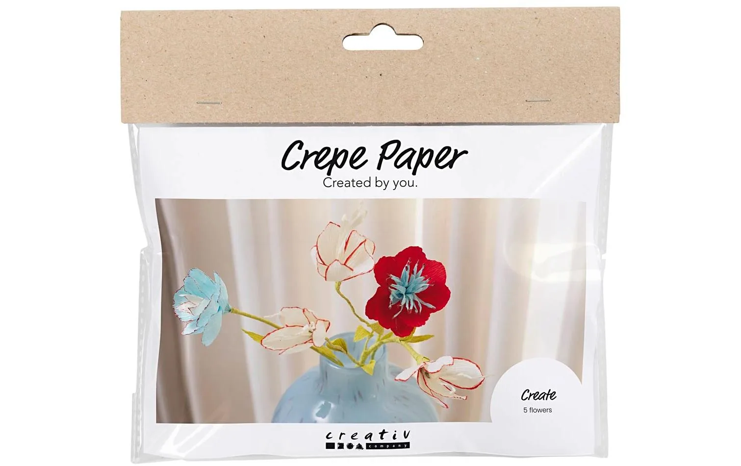 Creativ Company Bastelset Blumen, Krepppaier Mini