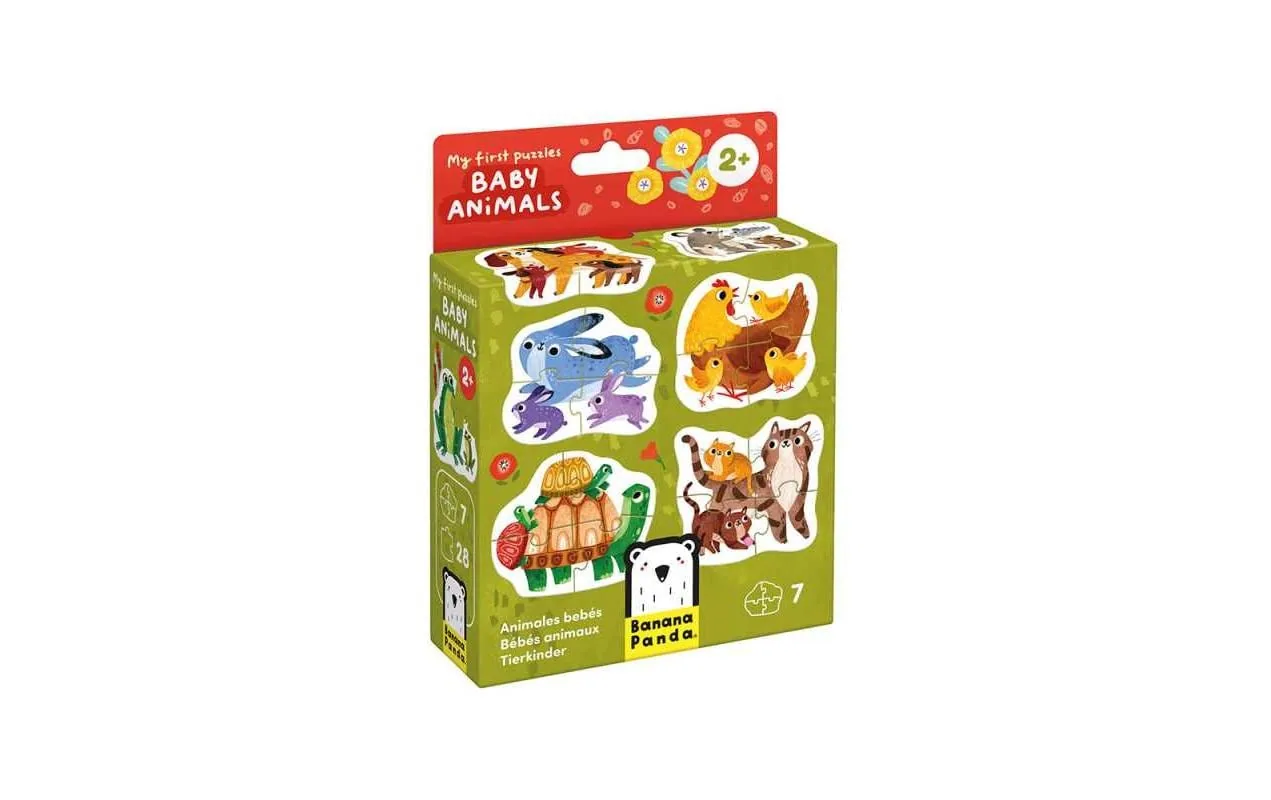 Banana Panda Puzzle My First Baby Animals Pappe 28 Teile
