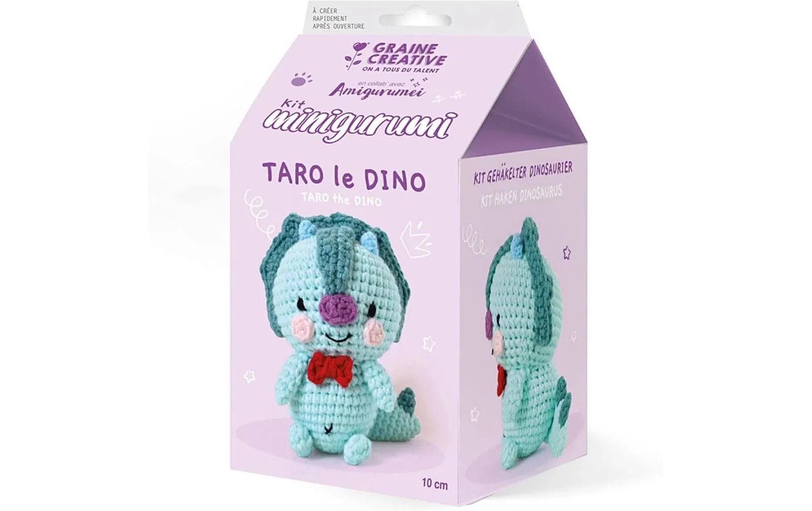 Graine Créative Häkelset Amigurumi Dinosaurier 10 cm