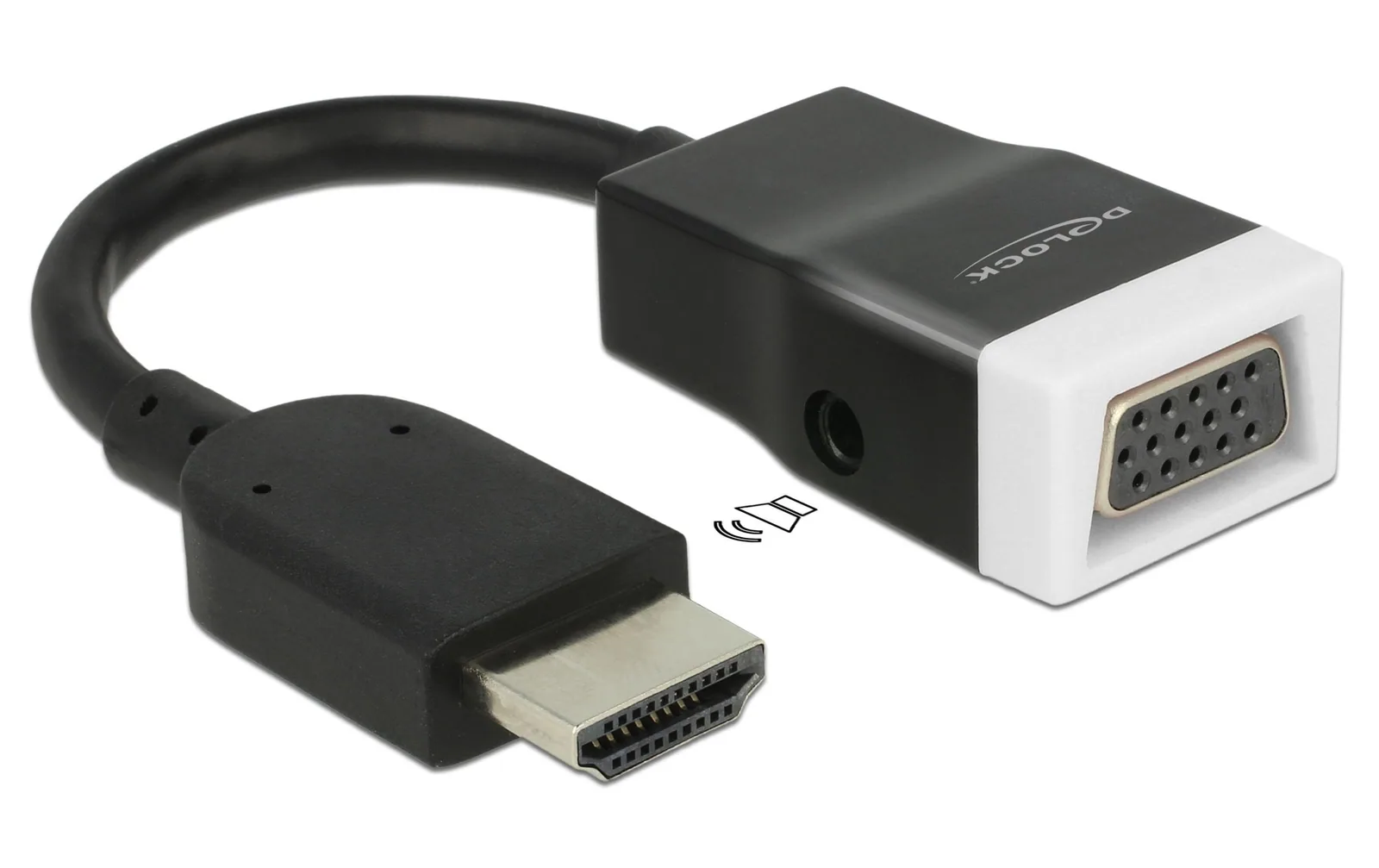 Delock Adapterkabel HDMI - VGA Schwarz