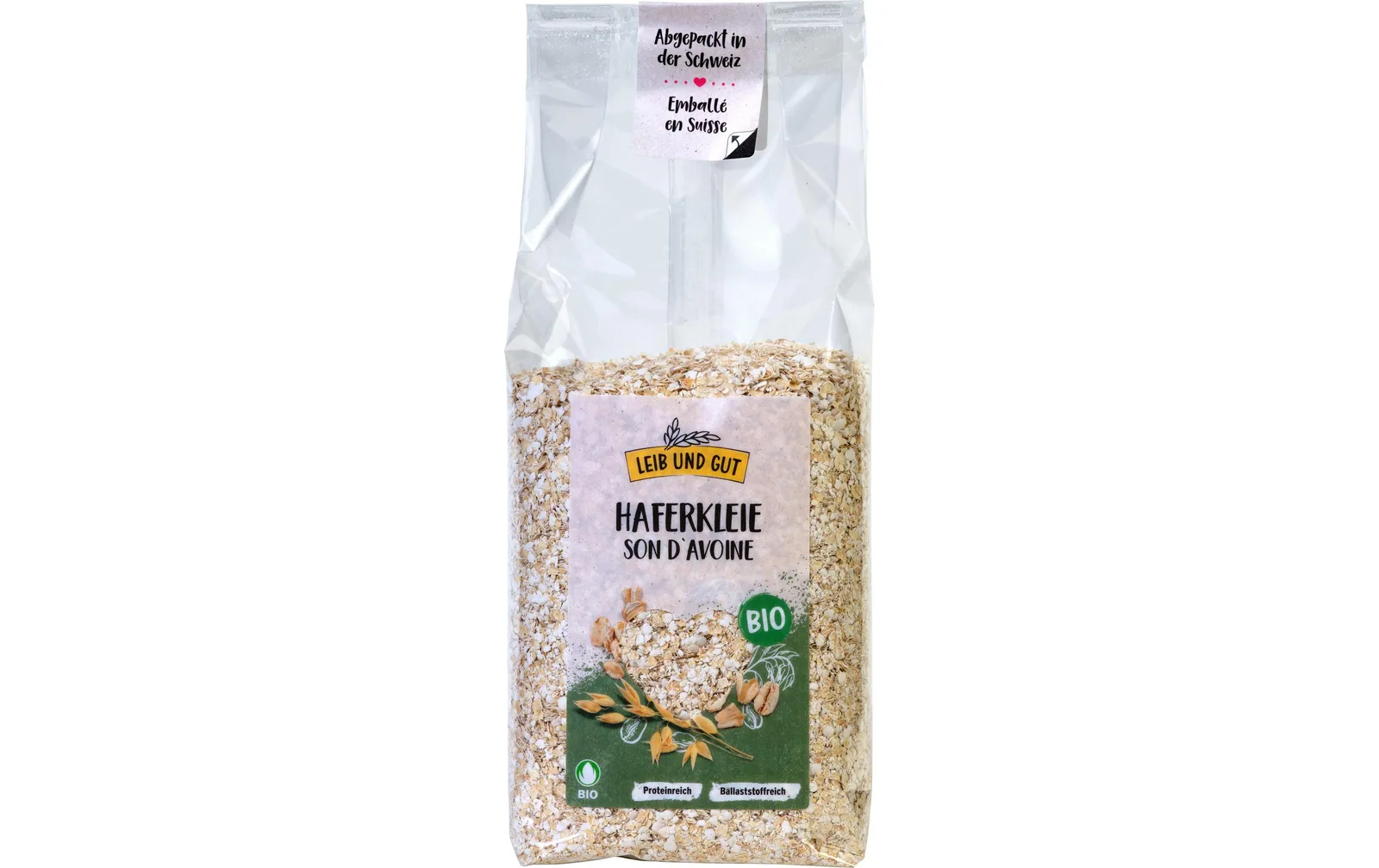 Leib und Gut Bio Haferkleie ausgewalzt 250 g