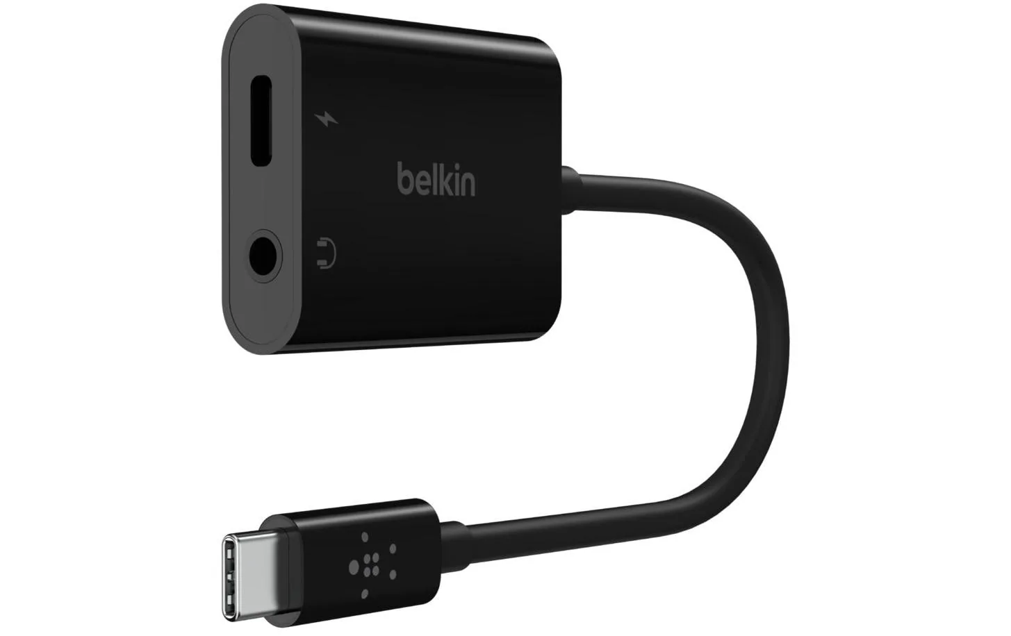 Belkin Adapter RockStar 3.5mm Audio + USB-C Charge Schwarz
