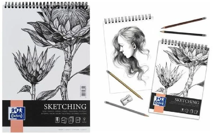 Oxford Zeichenblock Art Sketching A4, 50 Blatt