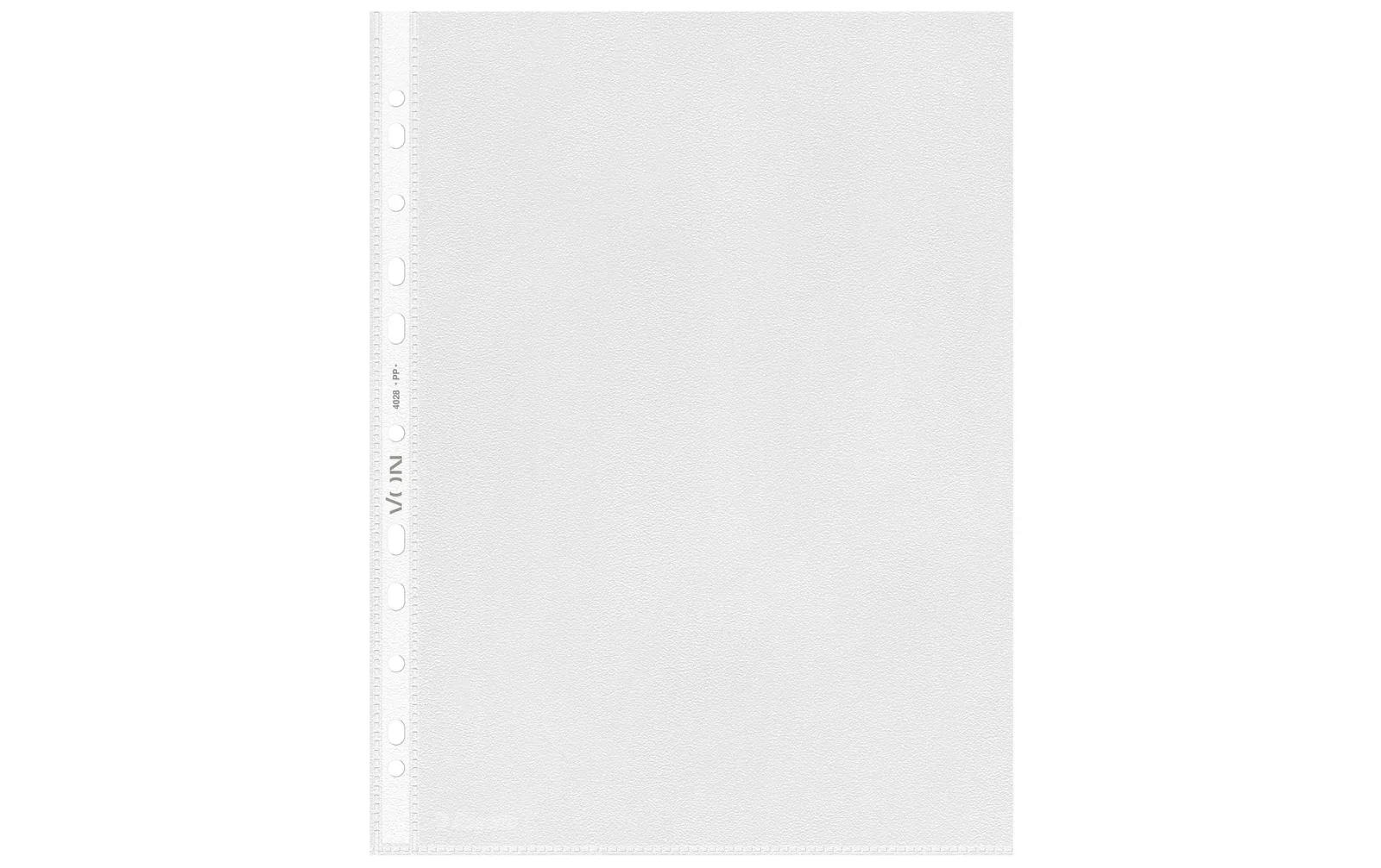 VON Prospekthülle A4, genarbt, 50 Stück, Transparent