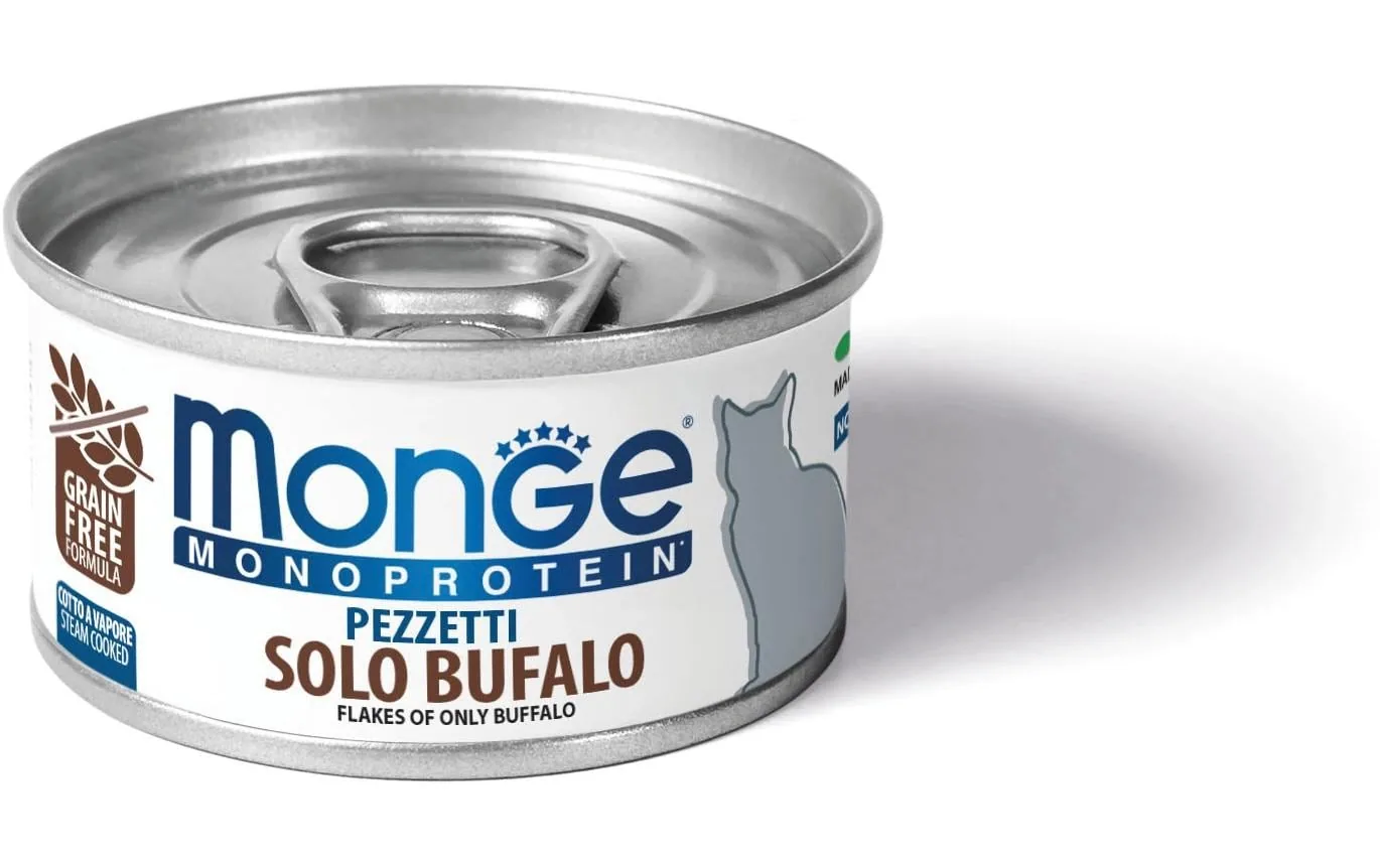 Monge Nassfutter Katze Monoprotein Büffel 80g