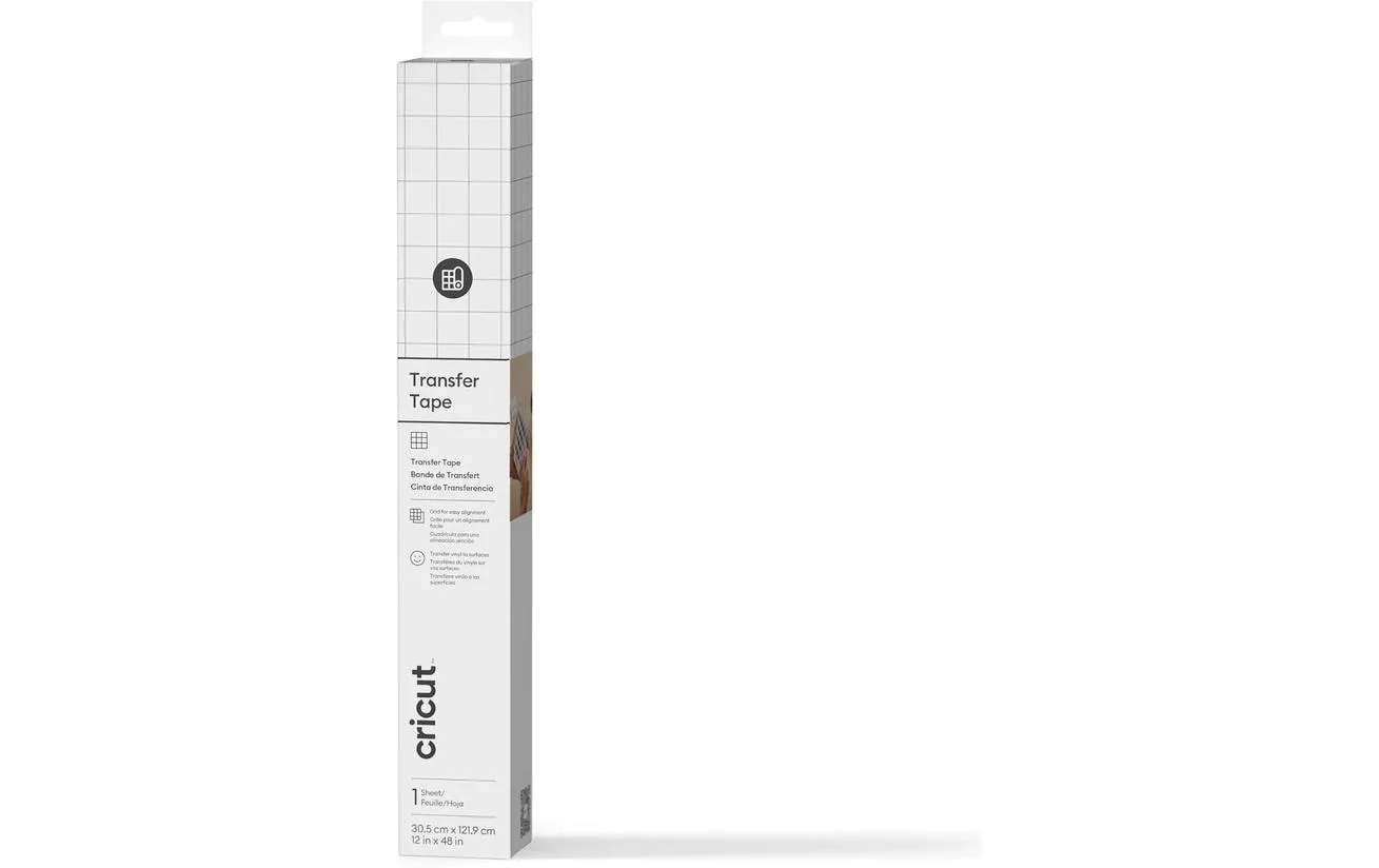 Cricut Transferfolie Klar 30.5 x 122 cm, 1 Stück, Transparent