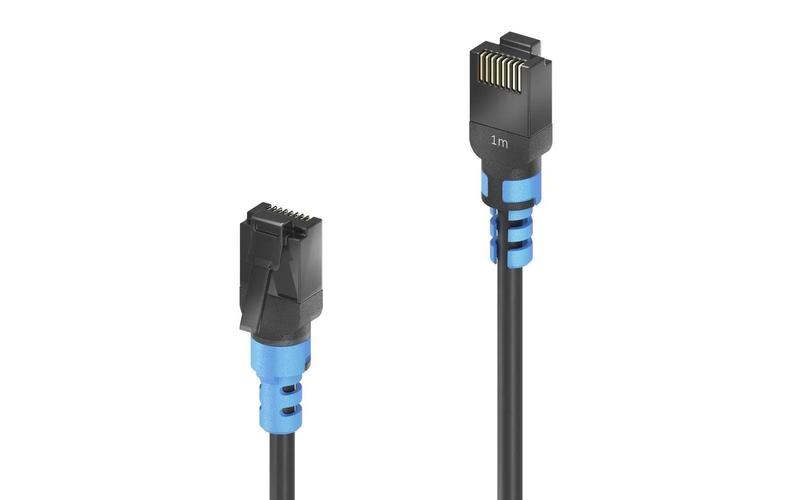 PureLink FlexInstall Patchkabel Cat 6A, U/UTP, 0.3 m, Schwarz