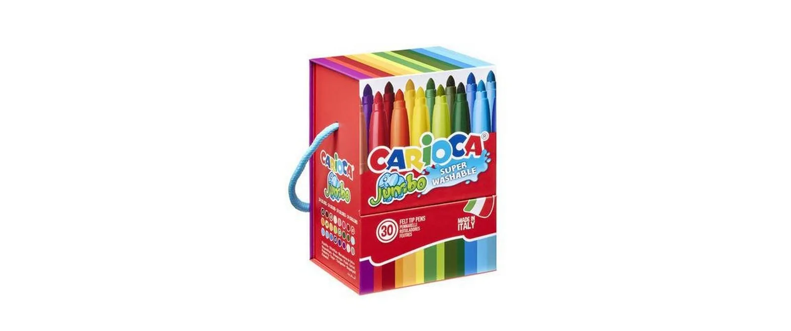 Carioca Jumbo Box, 6 mm, mehrfarbig, 30 Stück