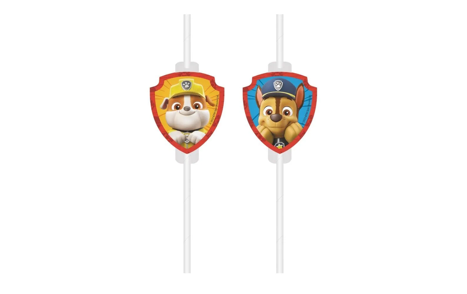 We fiesta Party Strohhalm Paw Patrol 4 Stück, Blau/Gelb