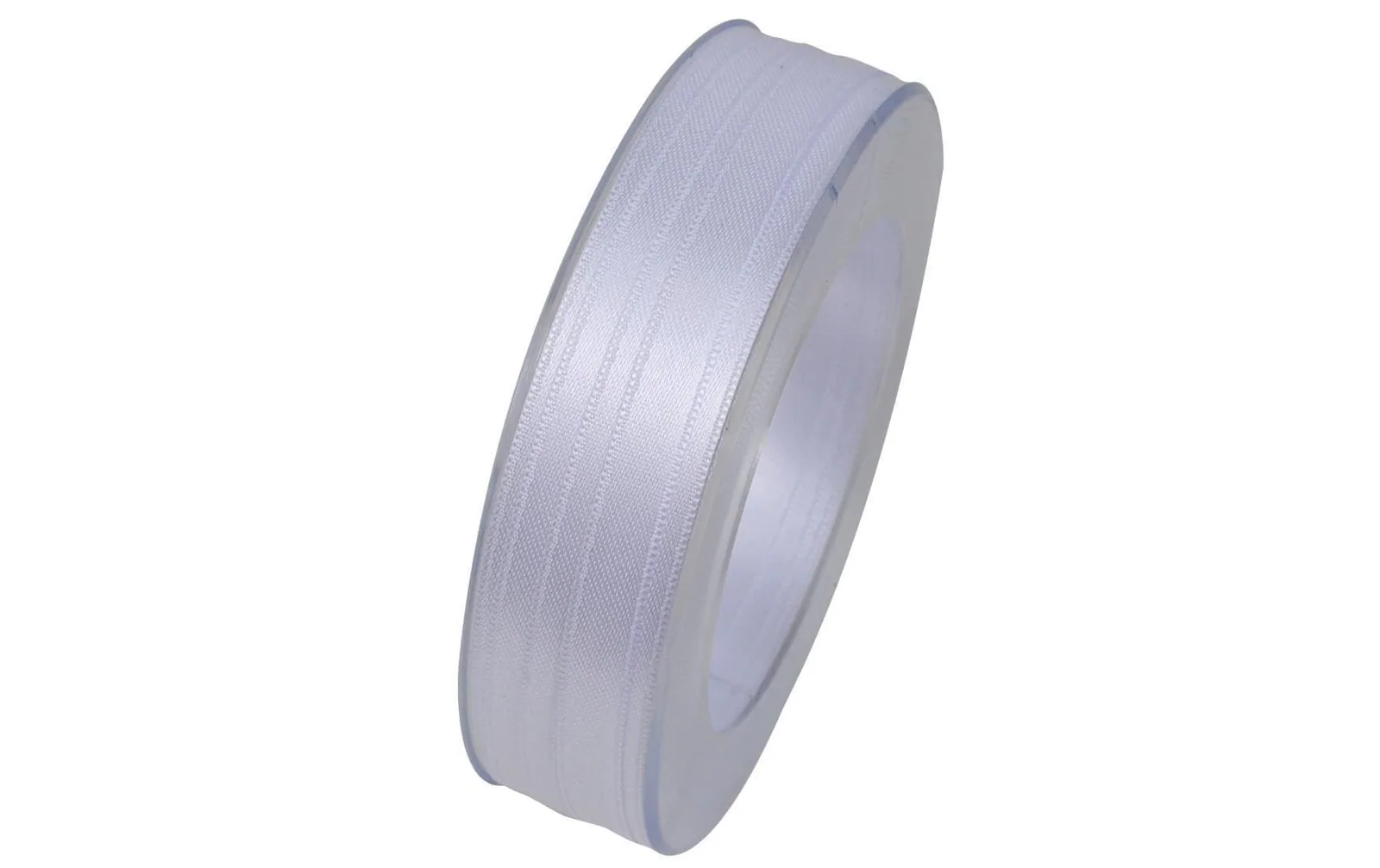 GOLDINA Satinband 10 mm x 25 m, Weiss, 1 Stück