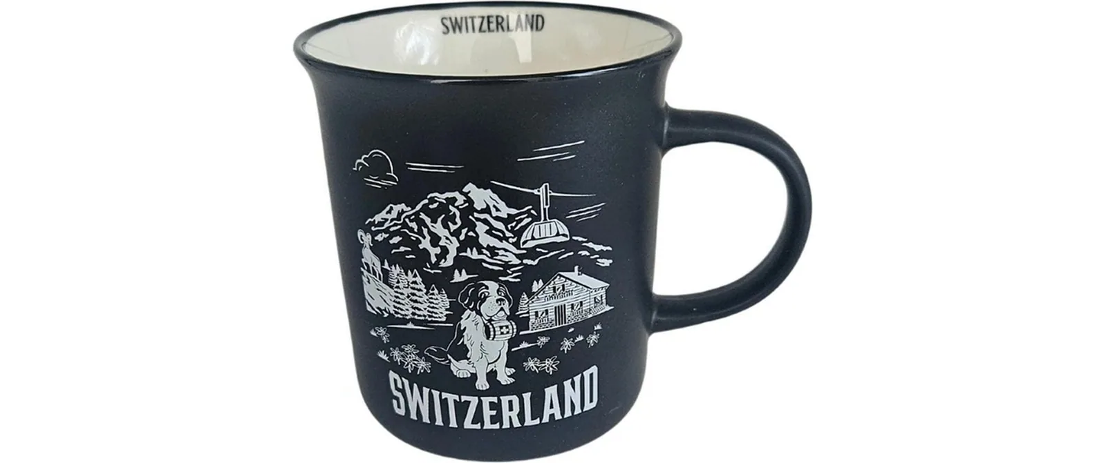 creanorm Tasse Switzerland 330 ml, 1Stk., Schwarz