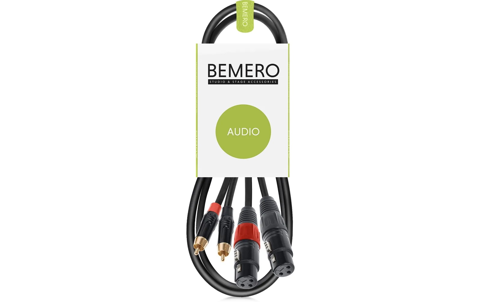Bemero Audio-Verbindungskabel BAC2544-75BK Schwarz