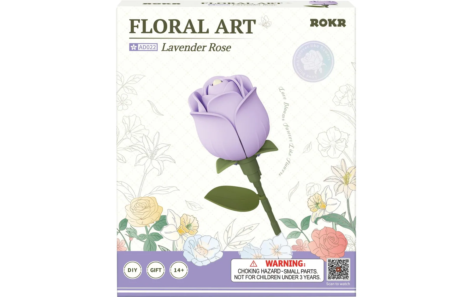 ROKR Bausatz Lavender Rose Blumenkunst