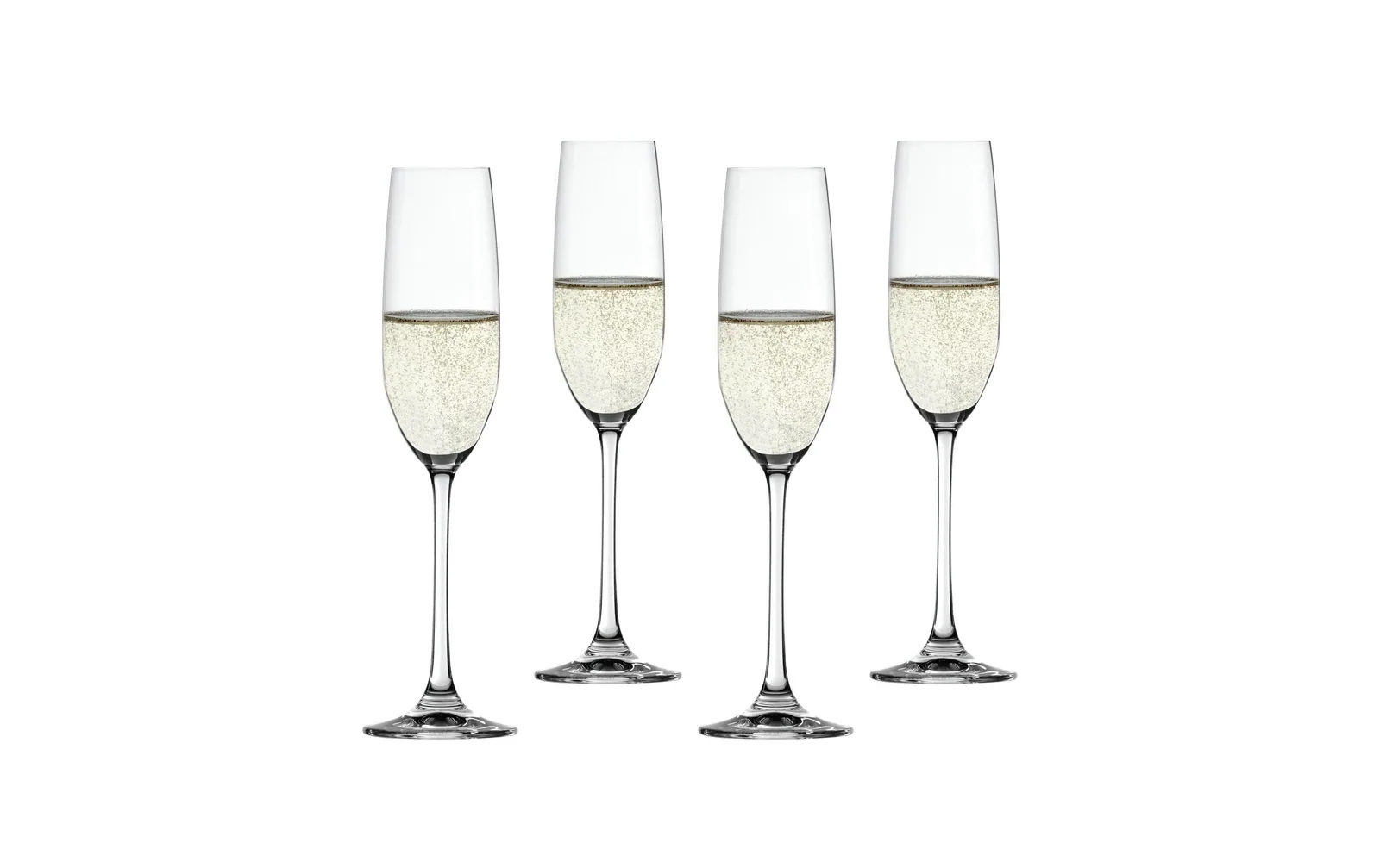 Spiegelau Champagnerglas Salute 210 ml, 4 Stück, Transparent