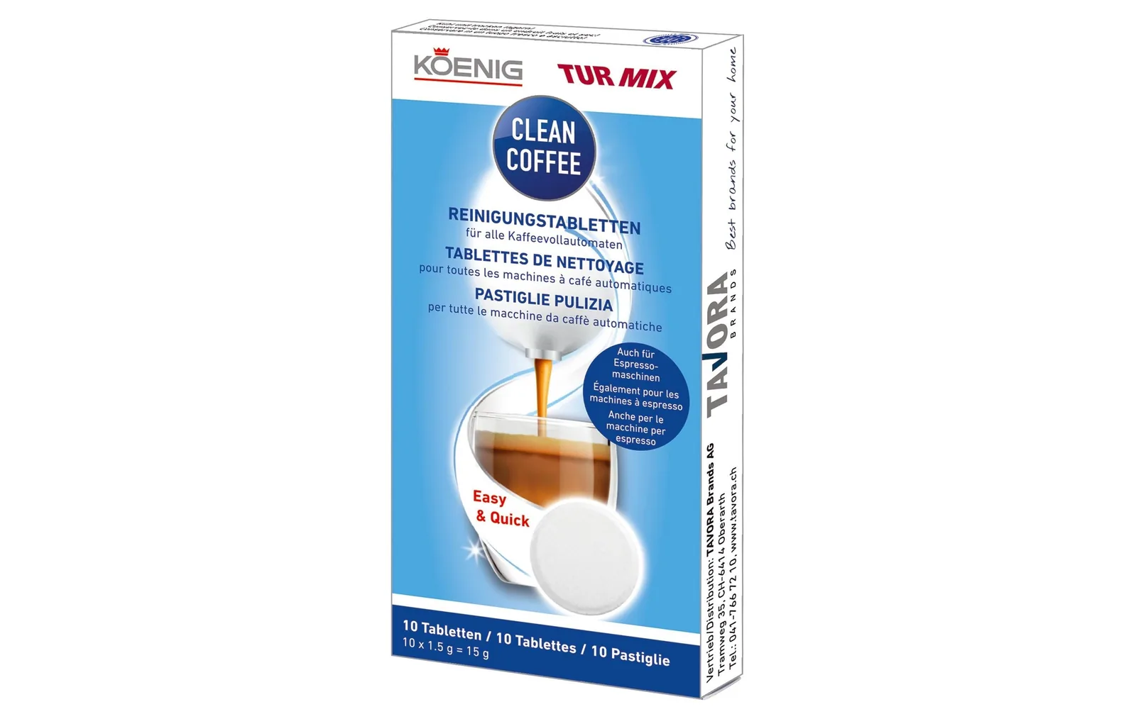 Turmix Reinigungstabletten Clean Coffee 10 Stück