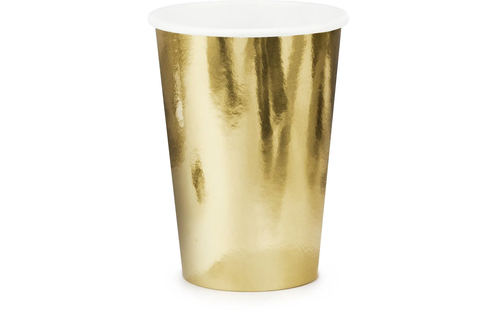 Partydeco Einwegbecher Uni 220 ml, 6 Stück, Gold