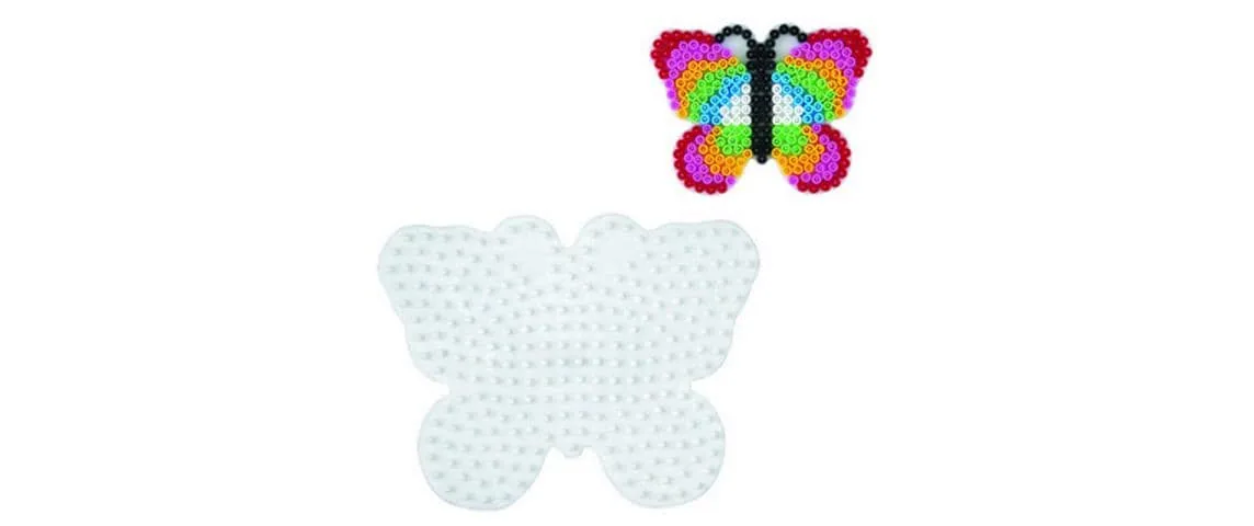 Hama Bügelperlen Platten Midi-Schmetterling Weiss