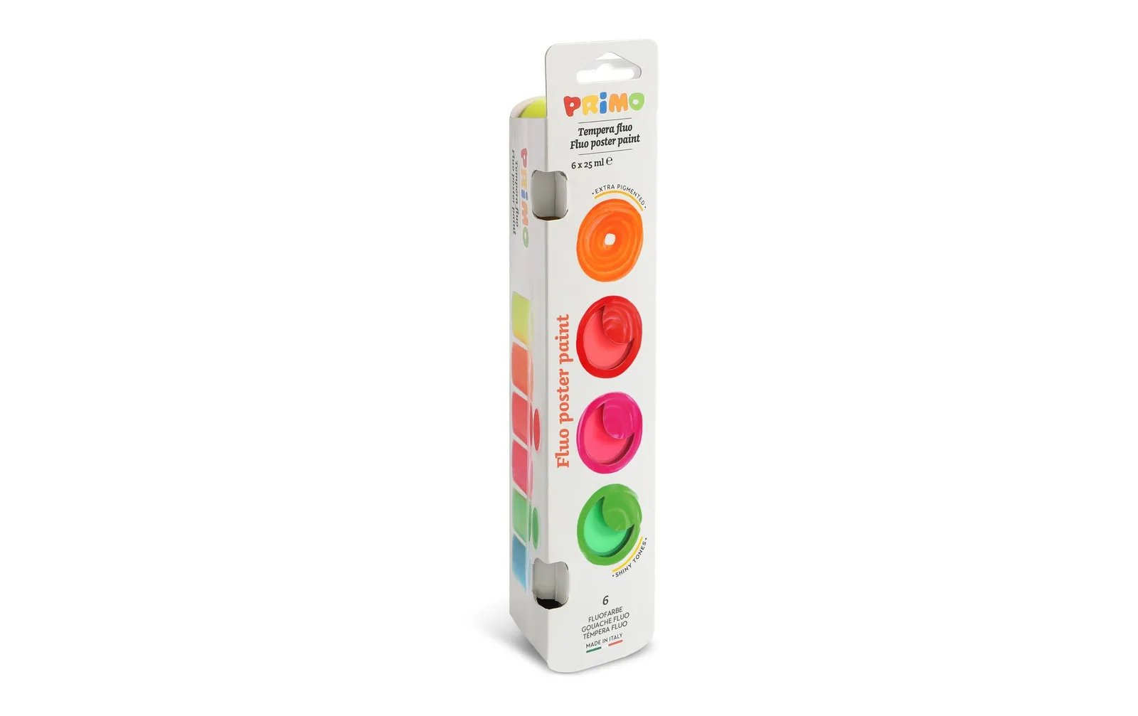 Primo Temperafarben Fluoreszierend 6 x 25 ml, mehrfarbig