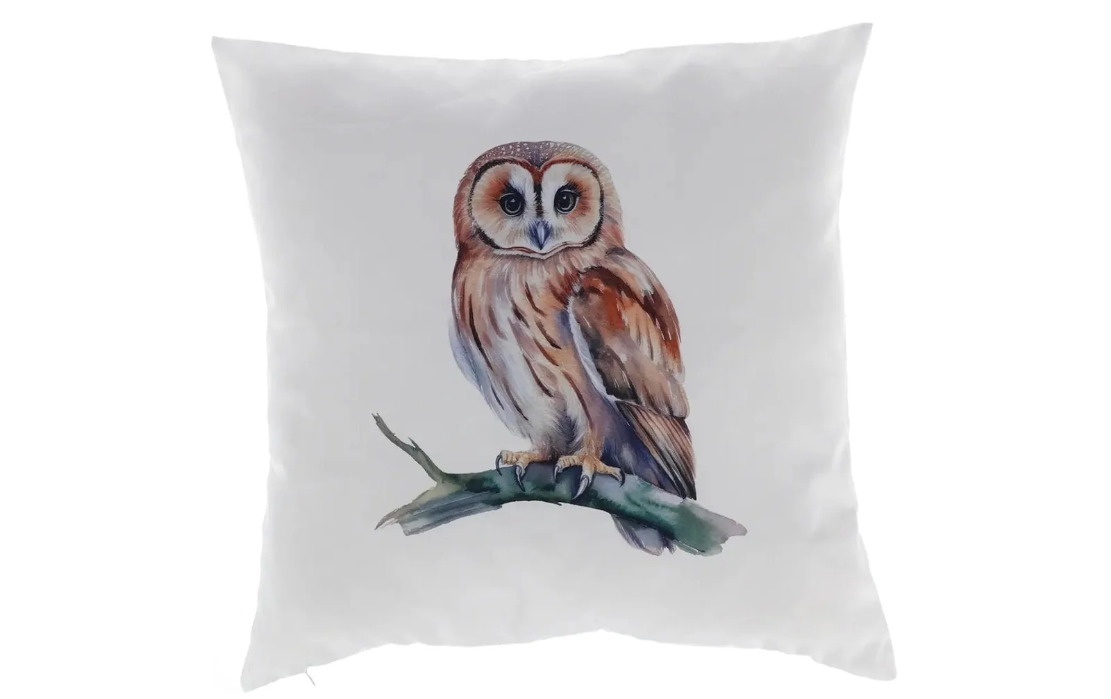 Esschert Design Outdoor Kissen Aquar. Eule 50 x 50 cm, Mehrfarbig