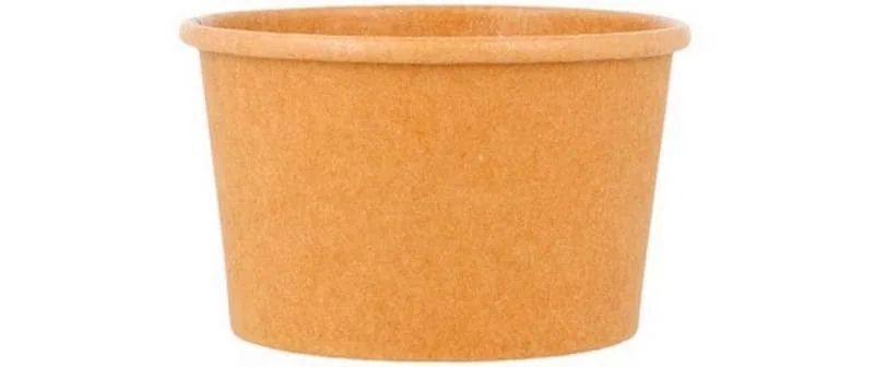 Webstar Eisbecher 240 ml aus braunem Karton 50 Stück