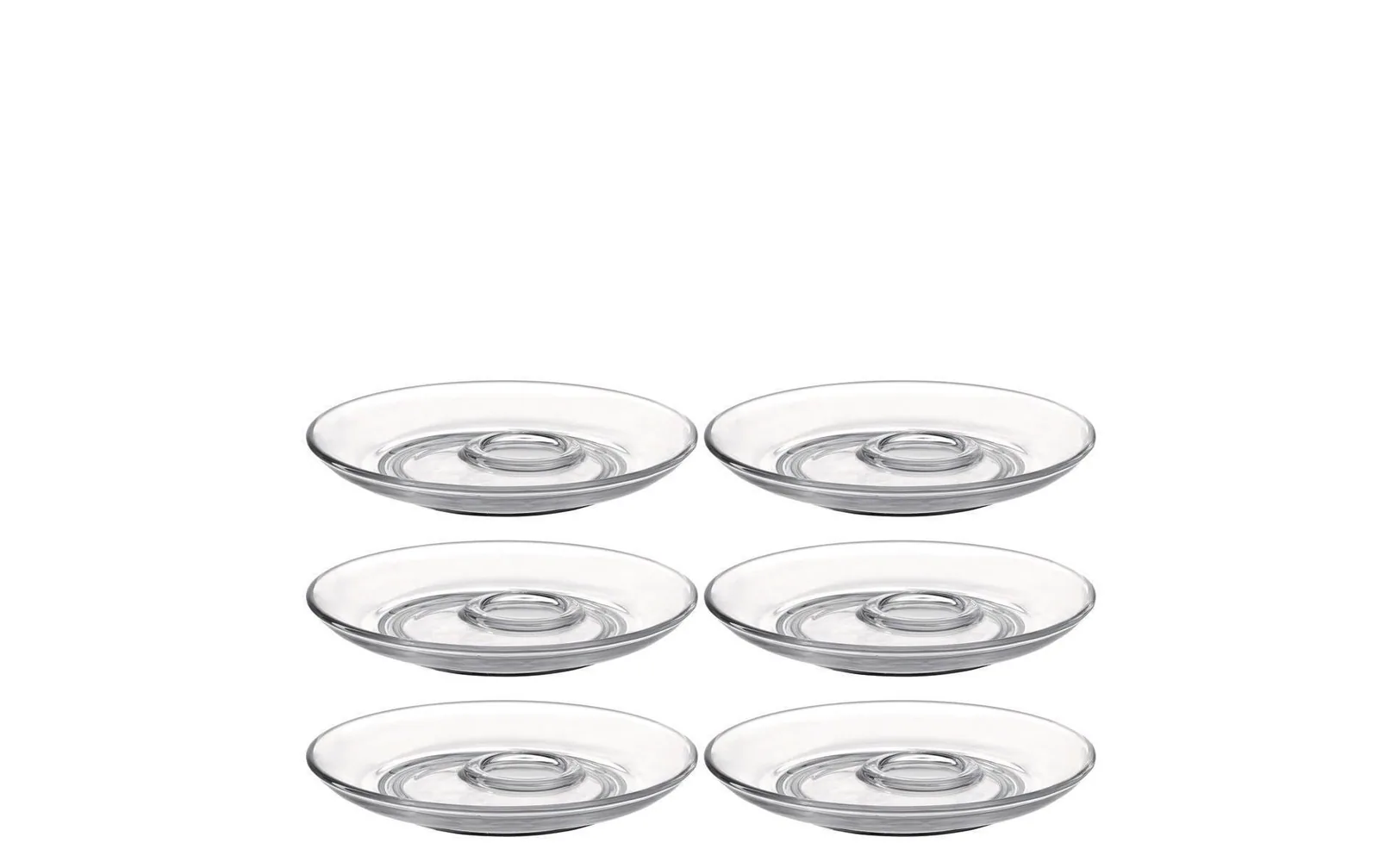 LEONARDO Untertasse Senso Ø 14.5 cm, 6 Stück, Transparent