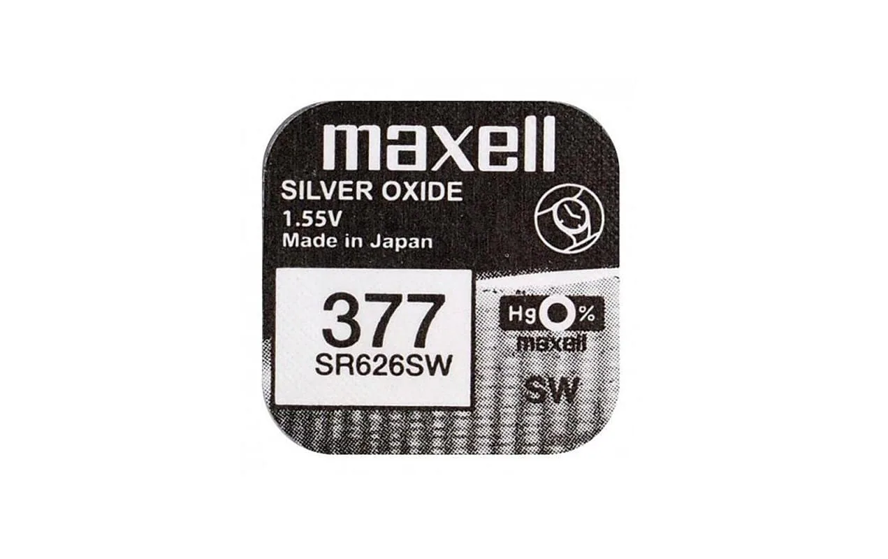 Maxell Knopfzelle 377 SR626SW , 10 Stück