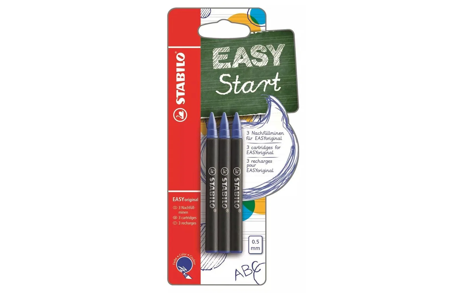 STABILO EASYoriginal Start Refill blaue Tine 0.5 mm