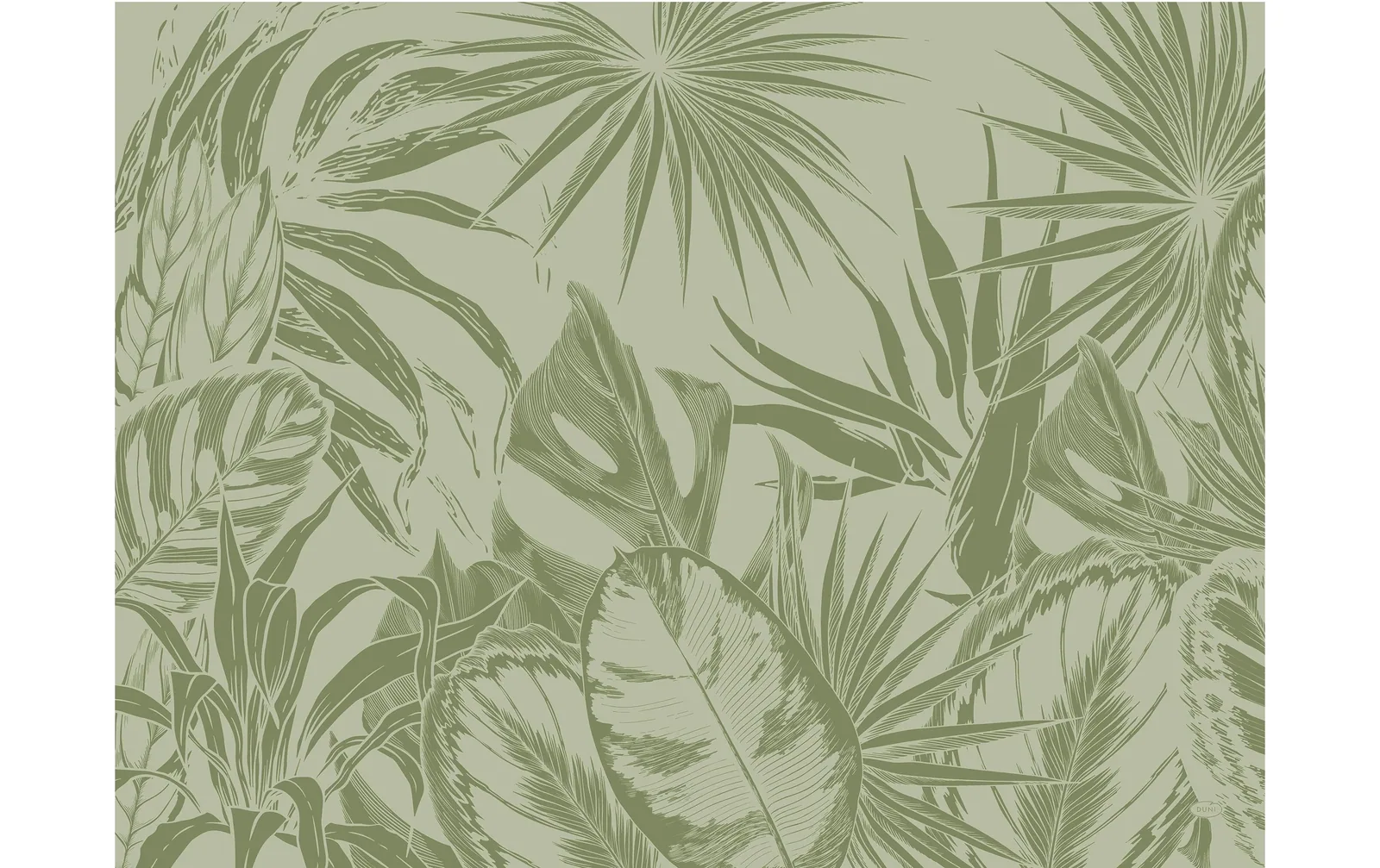 Duni Tischset Tropical Vibes 250 Stück, 40 cm x 30 cm, Grün
