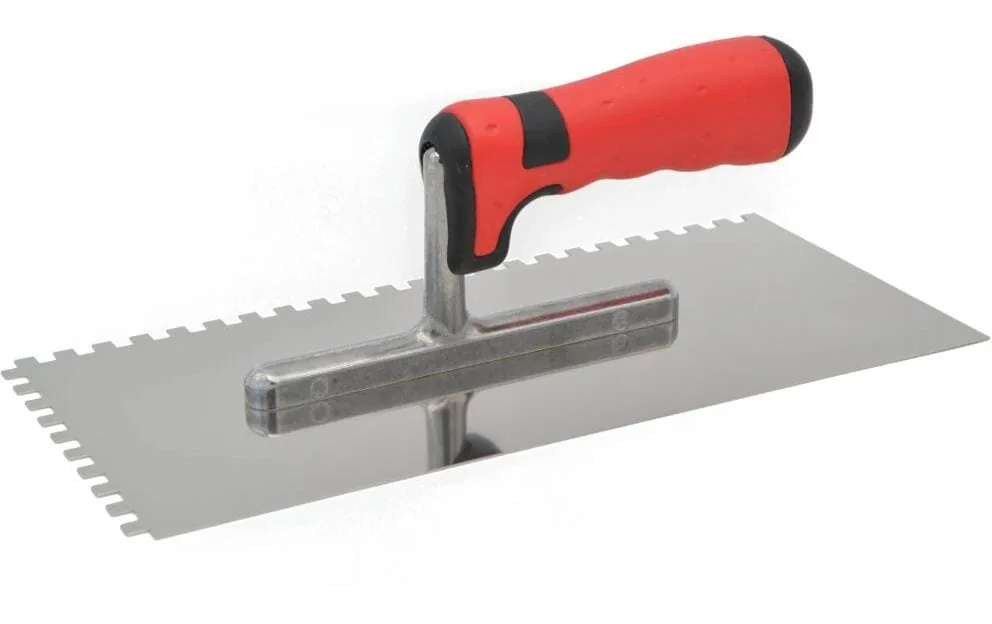 Laser & Tools Glättekelle 6 x 6 gezahnt 280 x 130 mm