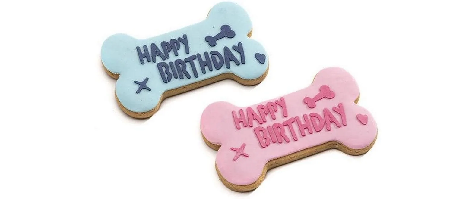Leopet Happy Birthay Keks Knochen Gr. S, 9 x 5.5 x 1 cm, 35g