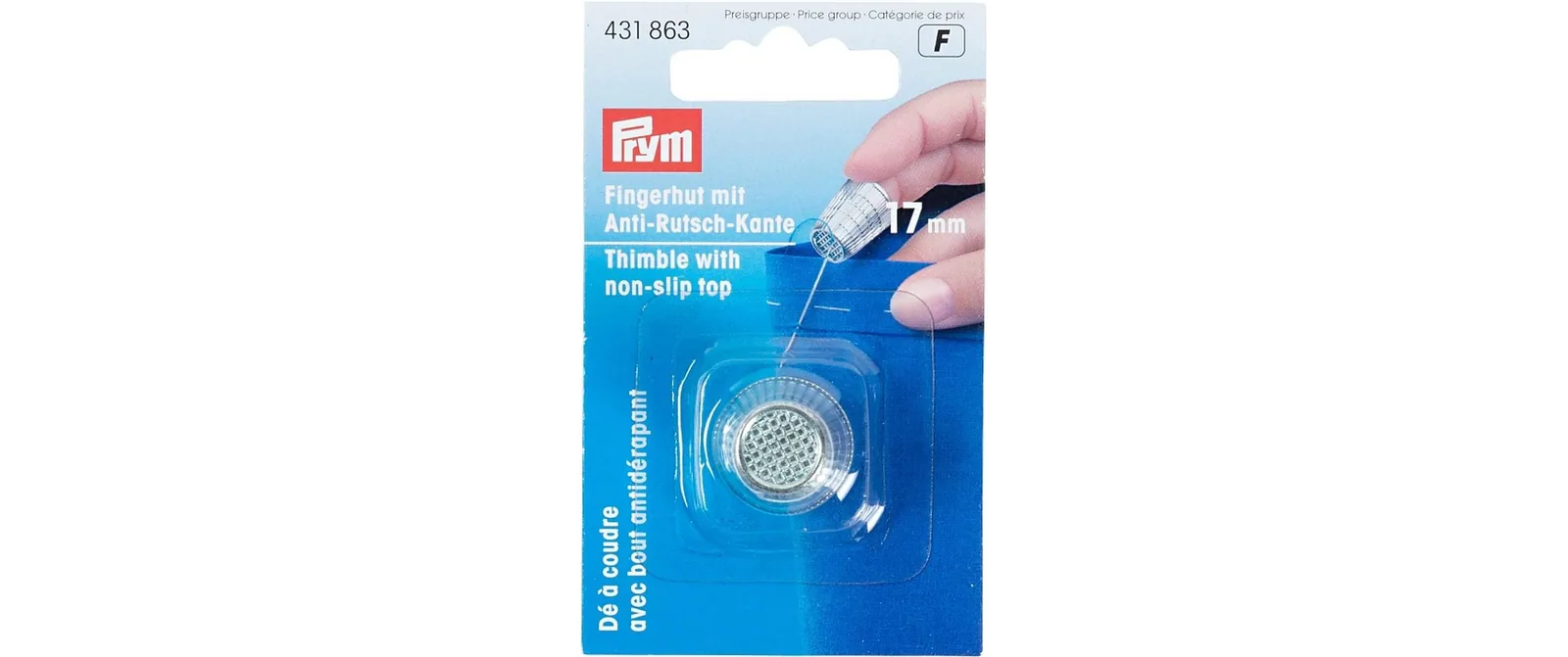 Prym Fingerhut Ø 1.7 cm Silber