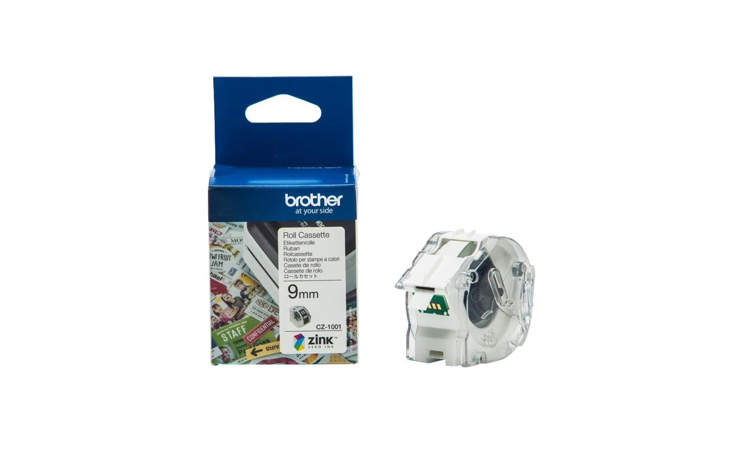 Brother Etikettenrolle CZ1001 ZINK 9 mm x 5 m