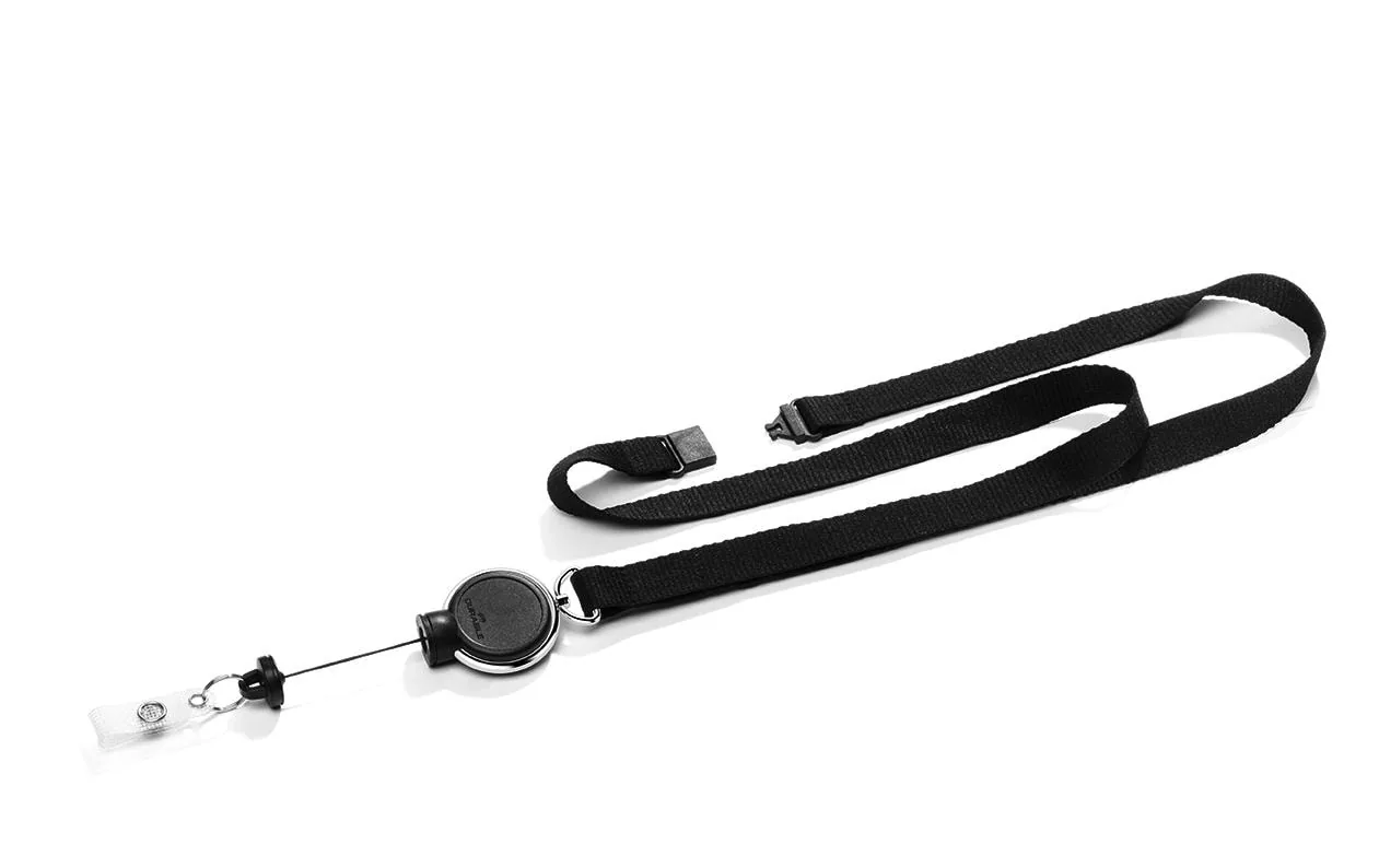 DURABLE Ausweishalter Jojo Extra Strong Schwarz, 1 Stück