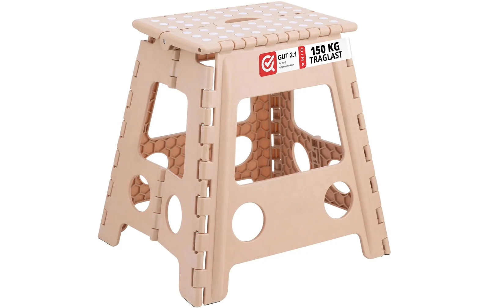 relaxdays Klapphocker XL, Beige