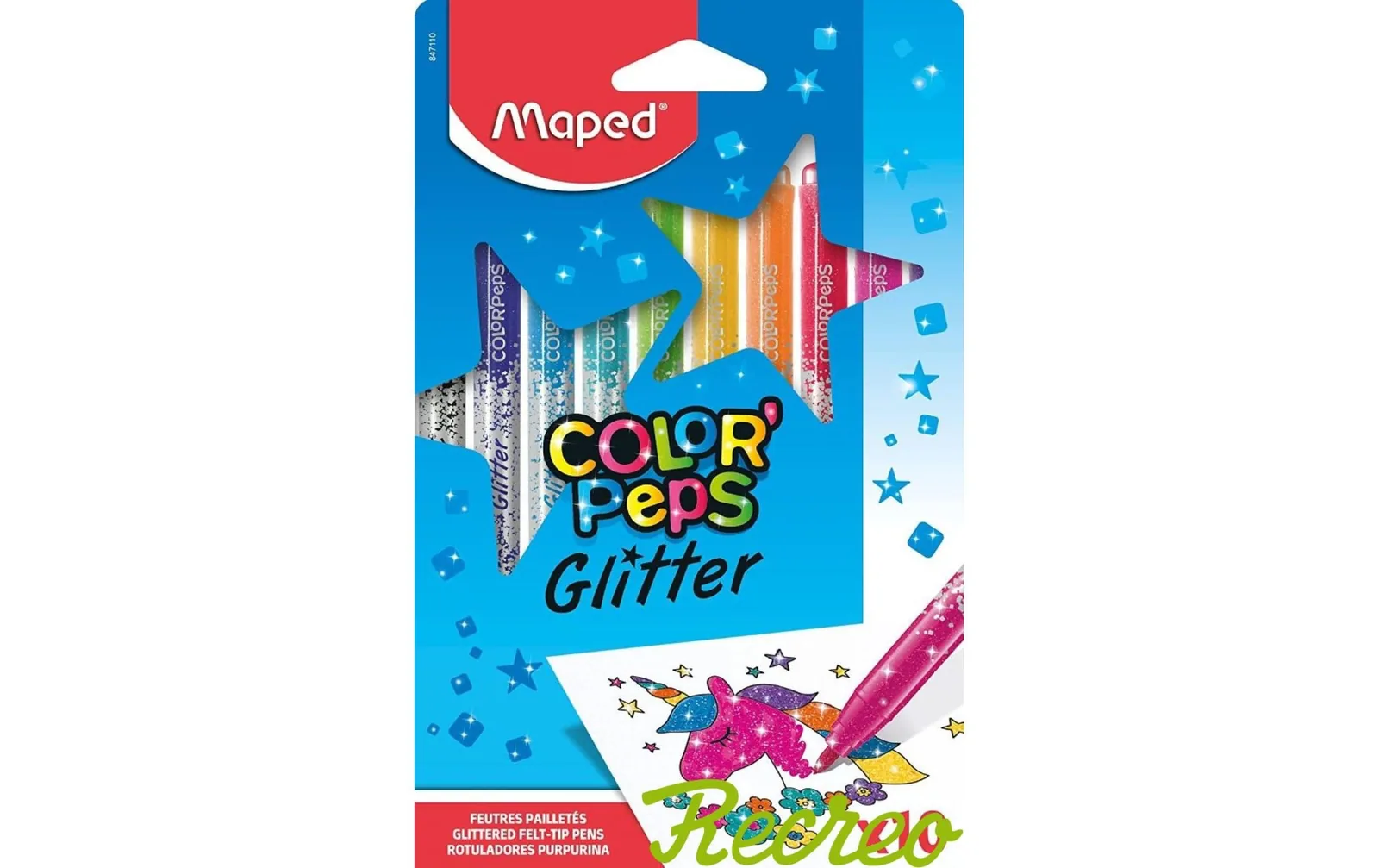 maped Filzstift Color Peps Glitzer, 10 Stück