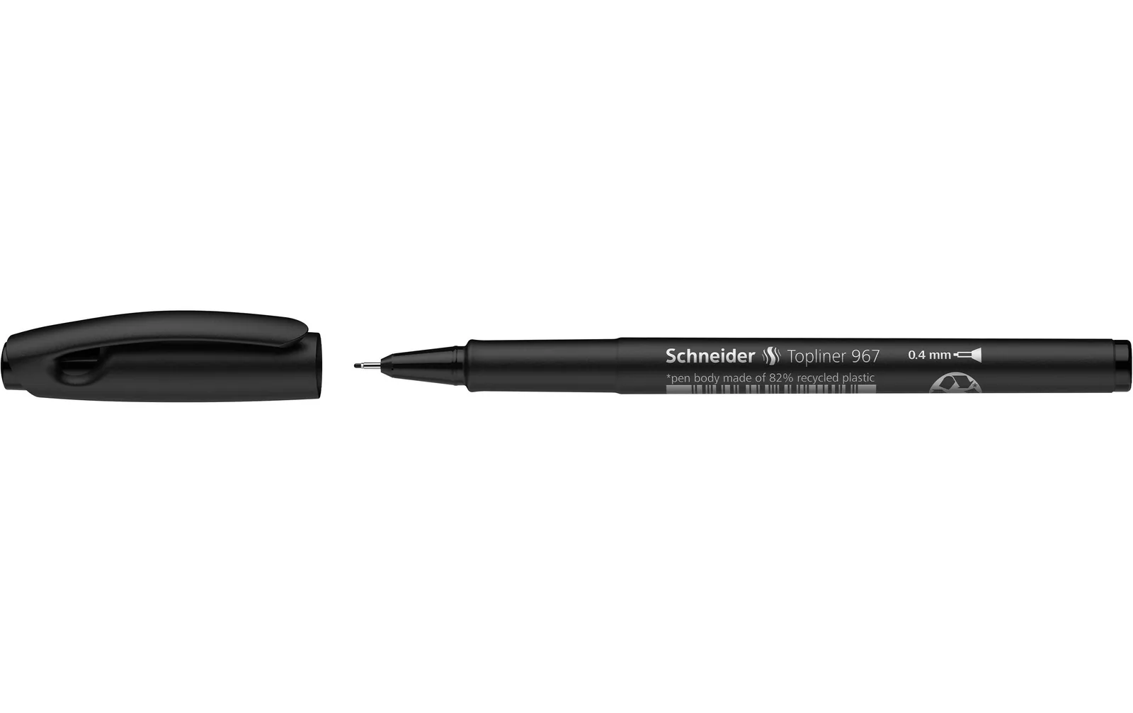 Schneider Fineliner 967 0.4 mm, Schwarz, 1 Stück