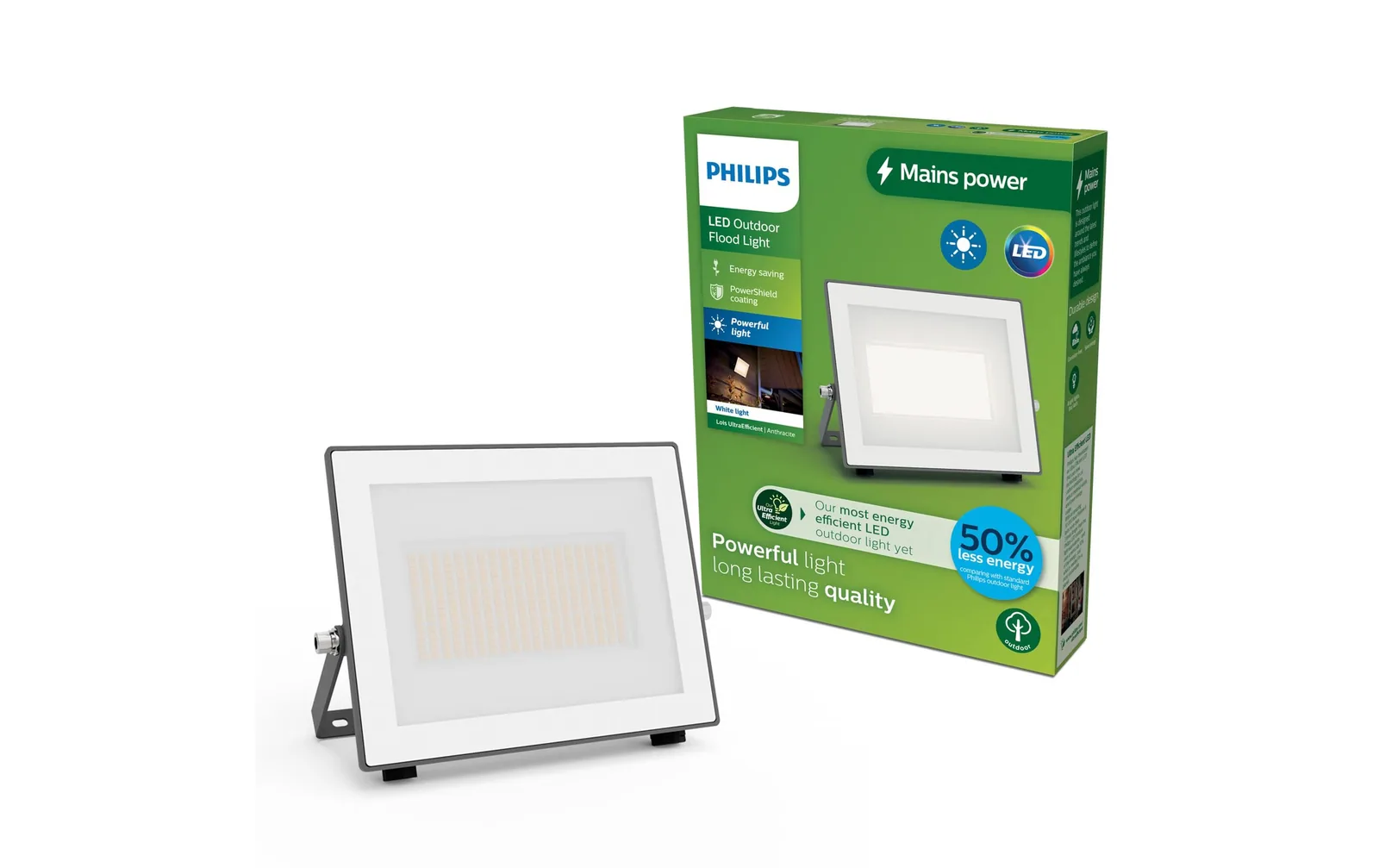 Philips Lois Flutlicht UE 24W 3000 K IP65 anthrazit 24 W