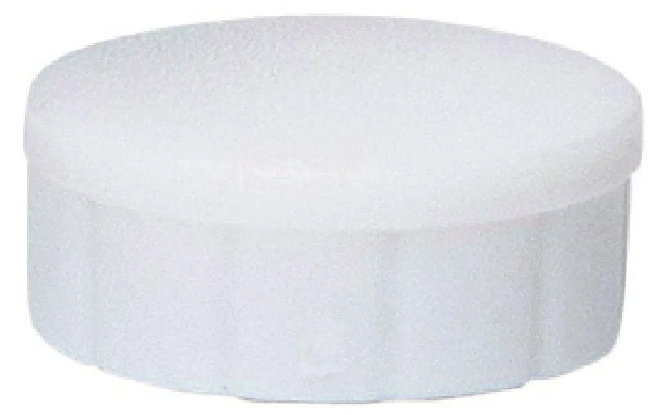 Maul Haftmagnet Solid Ø 15 mm, 150 g, Weiss, 10 Stück