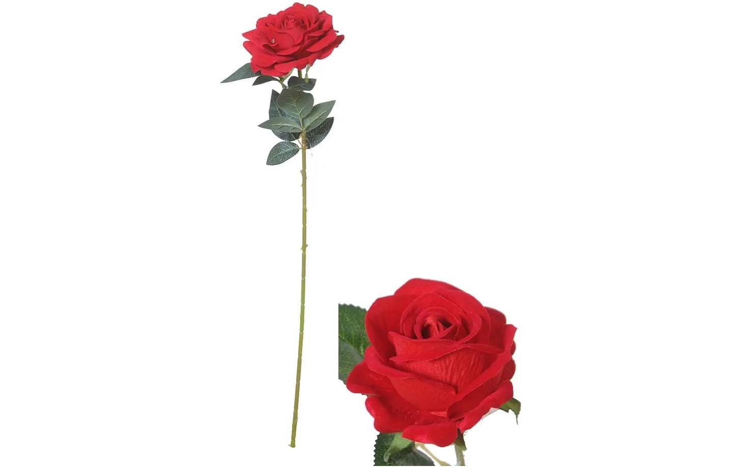 CHALET Kunstblume Rose Rot, 74 cm